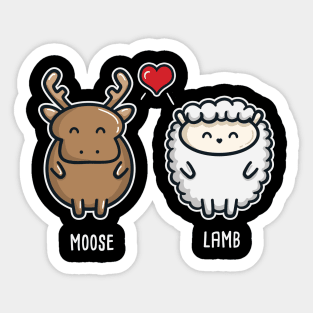 Moose Lamb Sticker